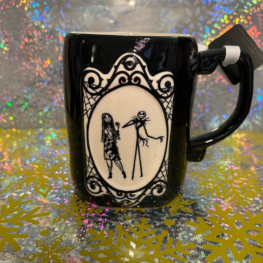 Rae Dunn Disney Jack and Sally Halloween mug